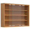 HÄNGEVITRINE in Buchefarben  - Silberfarben/Buchefarben, MODERN, Glas/Holzwerkstoff (57/40/10cm) - MID.YOU