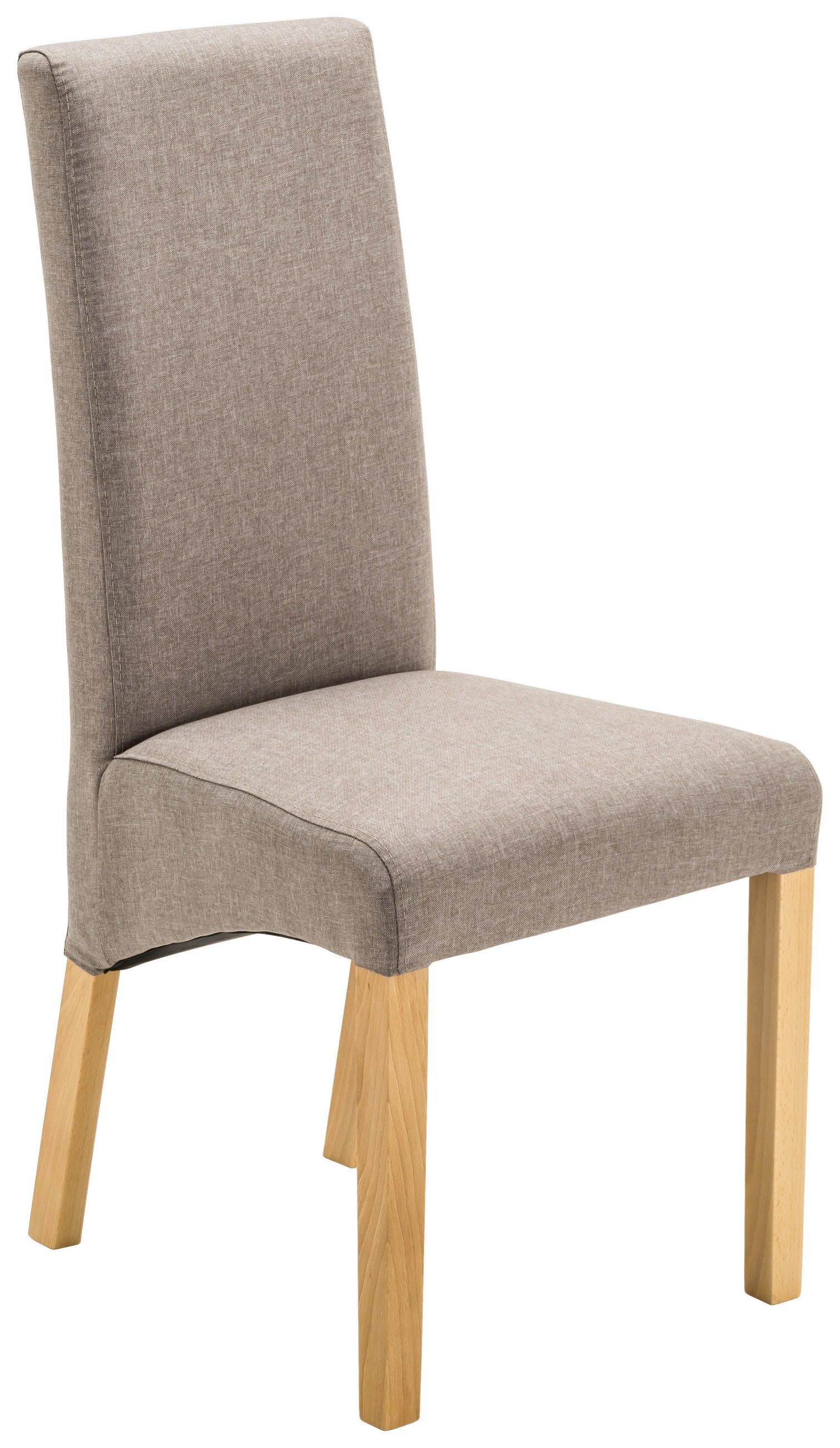 STUHL  in Webstoff Textil  - Hellbraun/Buchefarben, KONVENTIONELL, Holz/Textil (47/102/57cm) - Carryhome