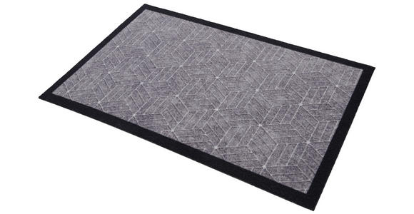 FUßMATTE 45/75 cm Cube - Grau, KONVENTIONELL, Kunststoff/Textil (45/75cm) - Esposa