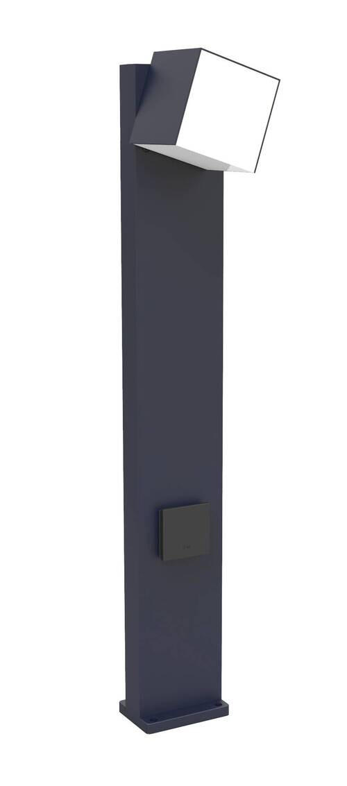 WEGELEUCHTE   - Anthrazit/Weiß, Basics, Kunststoff/Metall (75/11/13,7cm)