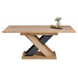 ESSTISCH 140-180/90/75,3 cm Nachbildung  Holzwerkstoff ausziehbar rechteckig Schwarz, Eiche Artisan  - Schwarz/Eiche Artisan, MODERN, Holzwerkstoff (140-180/90/75,3cm) - Carryhome