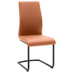 SCHWINGSTUHL Lederlook Orange, Schwarz  - Schwarz/Orange, Design, Textil/Metall (44/100/54cm) - Dieter Knoll