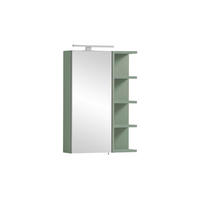 SPIEGELSCHRANK 49,7/74,8/16 cm  - Transparent/Silberfarben, Natur, Glas/Holzwerkstoff (49,7/74,8/16cm) - Stylife