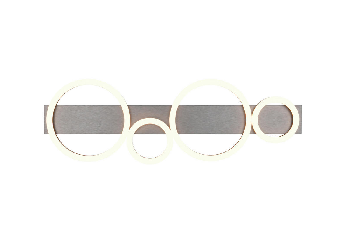 LED-DECKENLEUCHTE 72/5,5/23 cm   - Alufarben/Schwarz, Design, Kunststoff/Metall (72/5,5/23cm)