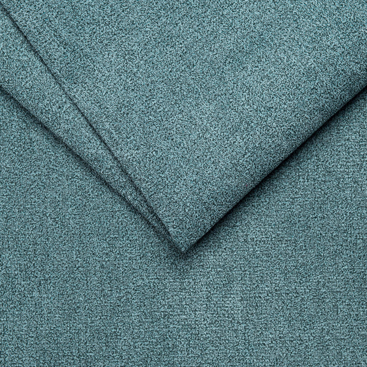 ECKSOFA in Velours Petrol  - Petrol/Schwarz, Konventionell, Textil/Metall (255/217cm) - MID.YOU