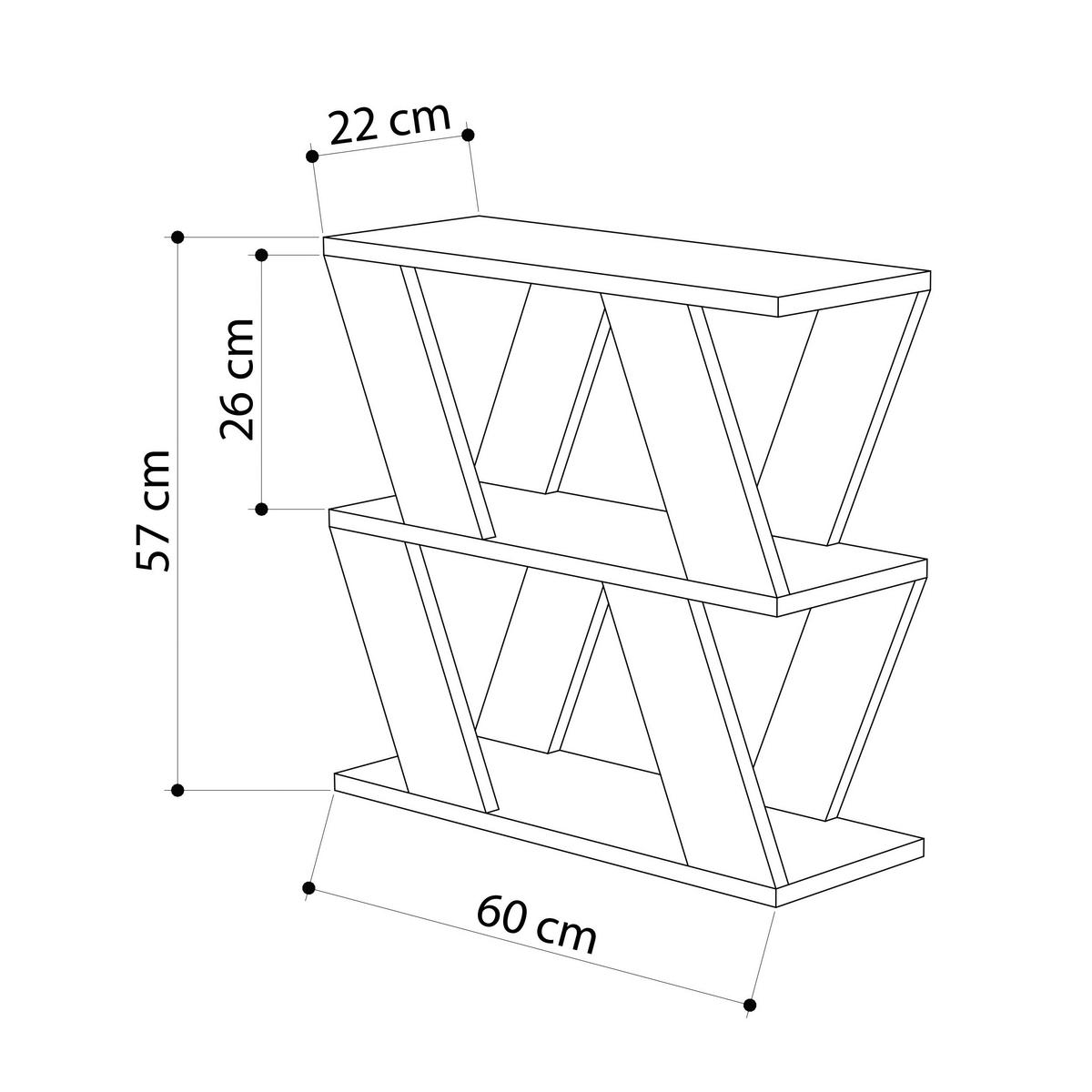 BEISTELLTISCH in Holzwerkstoff  - Weiss, Design, Holzwerkstoff (60/56/22cm) - Livetastic
