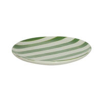 PLATZTELLER  - Grün, Design, Keramik (19,5/2cm) - Ambia Home