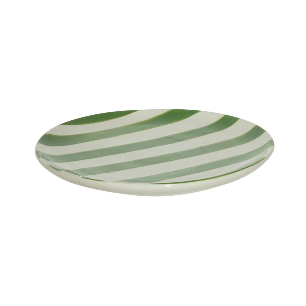 PLATZTELLER  - Grün, Design, Keramik (19,5/2cm) - Ambia Home