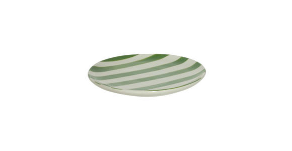 PLATZTELLER  - Grün, Design, Keramik (19,5/2cm) - Ambia Home