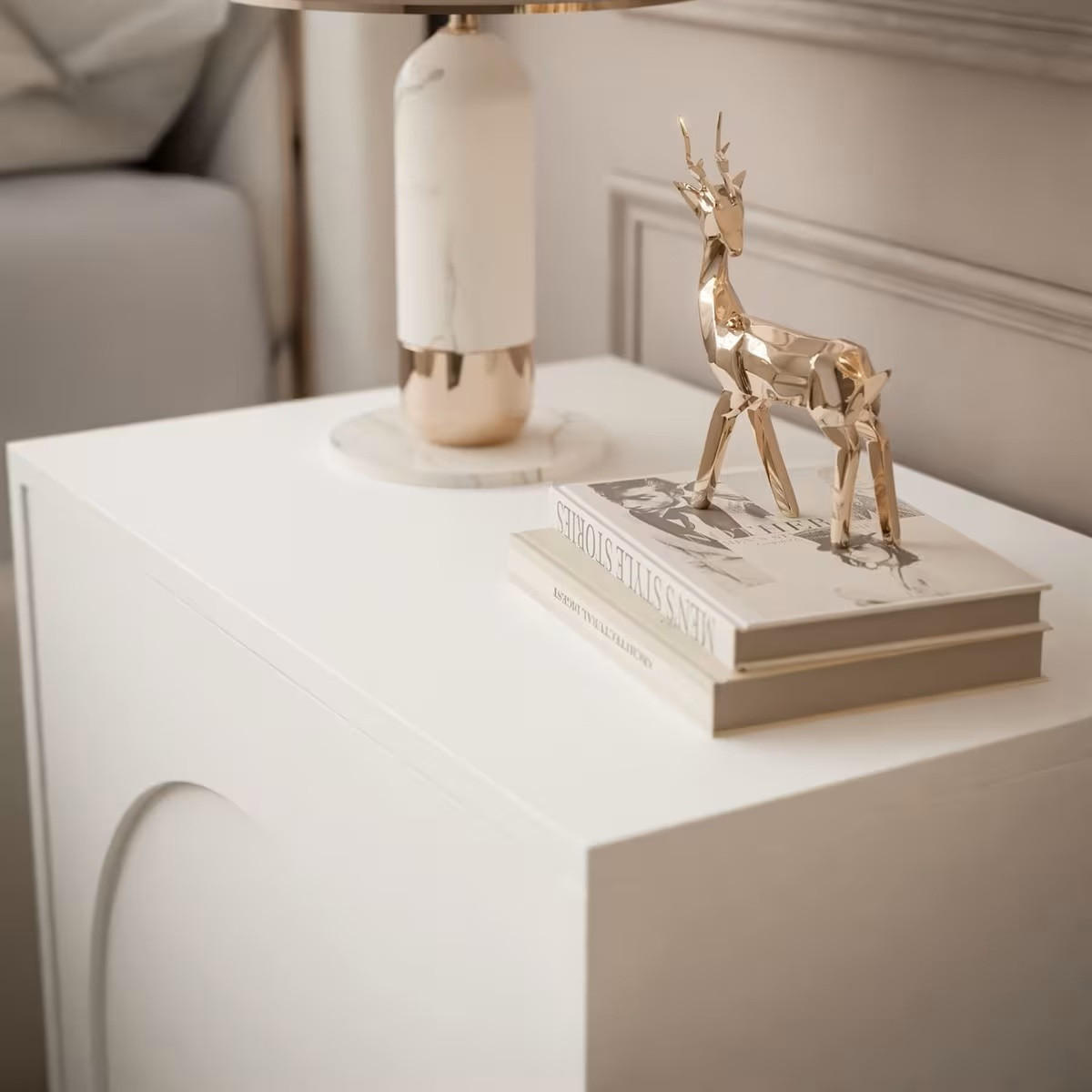 NACHTSCHRANK 53,5/51/35 cm  - Weiß, Design, Holzwerkstoff (53,5/51/35cm) - Boxxx