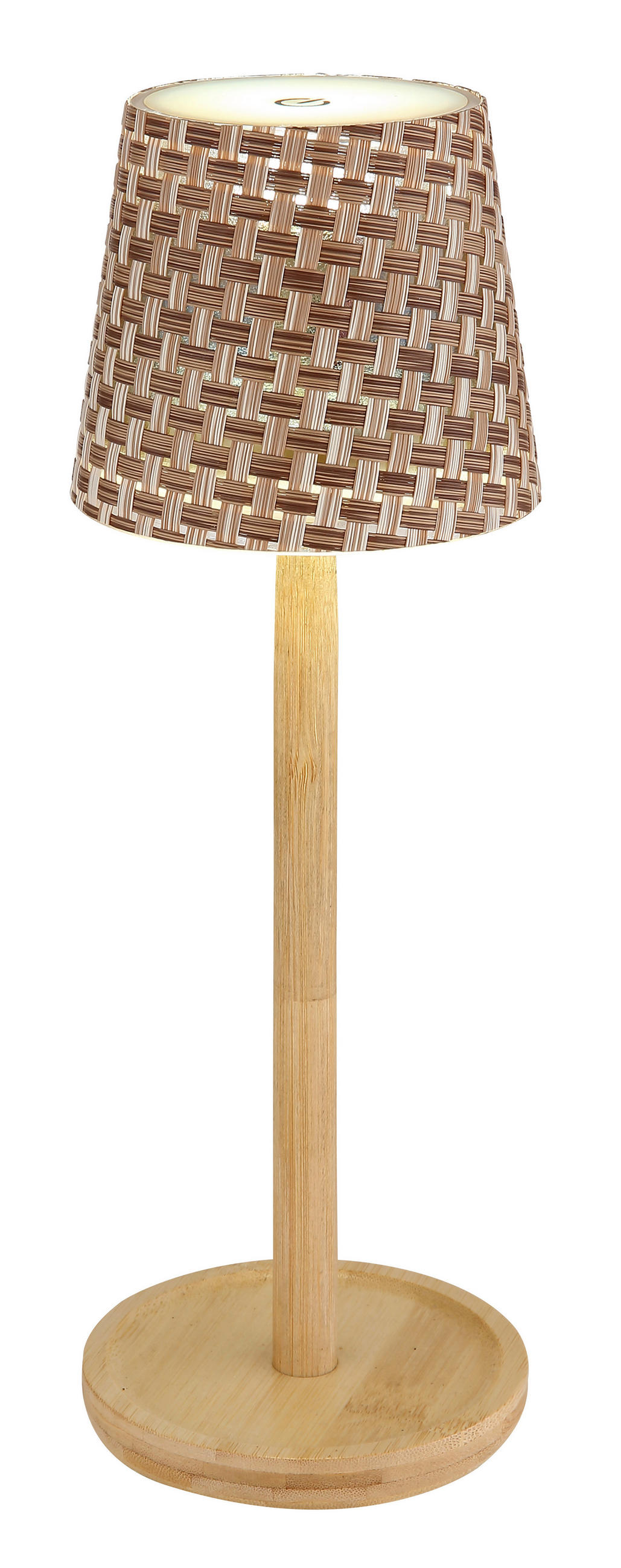 NAMIZNA SVETILKA ZA POLNJENJE  RIDS      11/33 cm       - siva/bela, Natur, umetna masa/les (11/33cm) - Globo