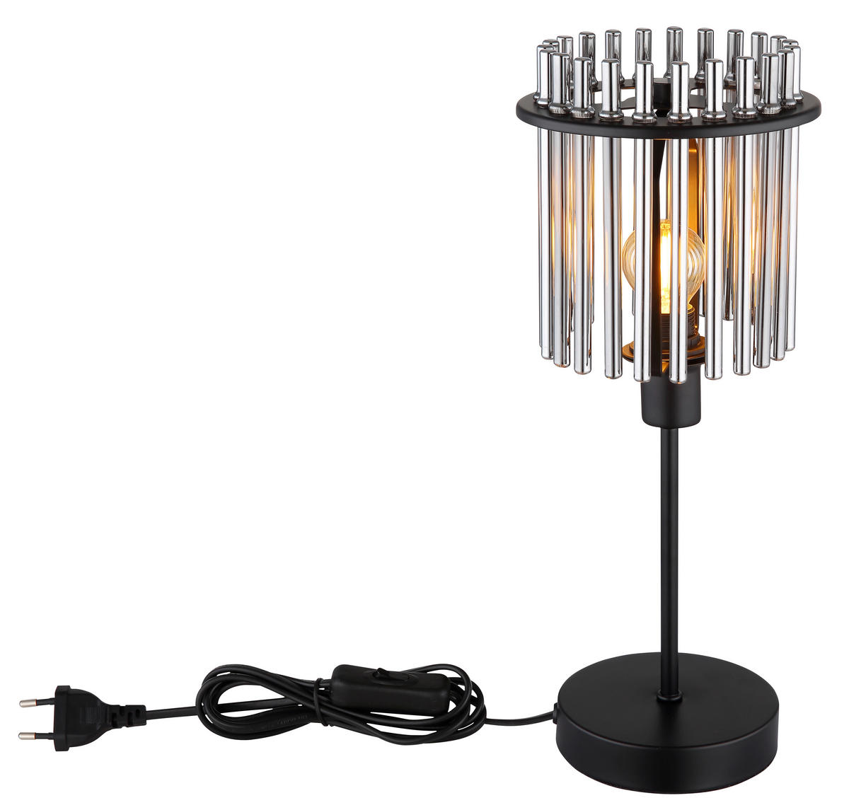 BORDSLAMPA GORLEY 15/37,5 cm   - grå/svart, Trend, metall/glas (15/37,5cm)