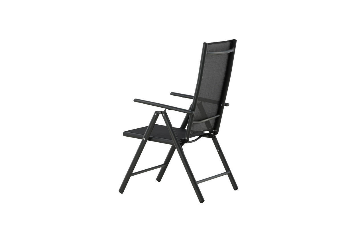 UTESTOLAR SET i metall, textil svart  - svart, Klassisk, metall/textil (55/108/62cm) - Gardenson