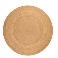 JUTETEPPICH 100 cm Jute Braided Honig, Hellbraun  - Hellbraun/Honig, Design, Textil (100cm)