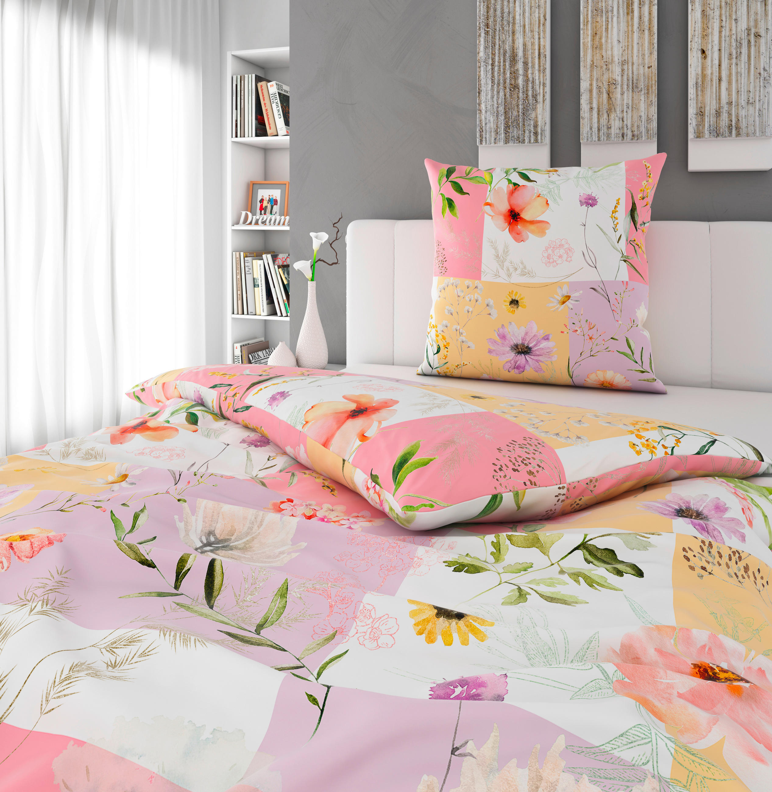 BETTWÄSCHE Satin 135/200 cm  - Multicolor, Textil (135/200cm) - Esposa
