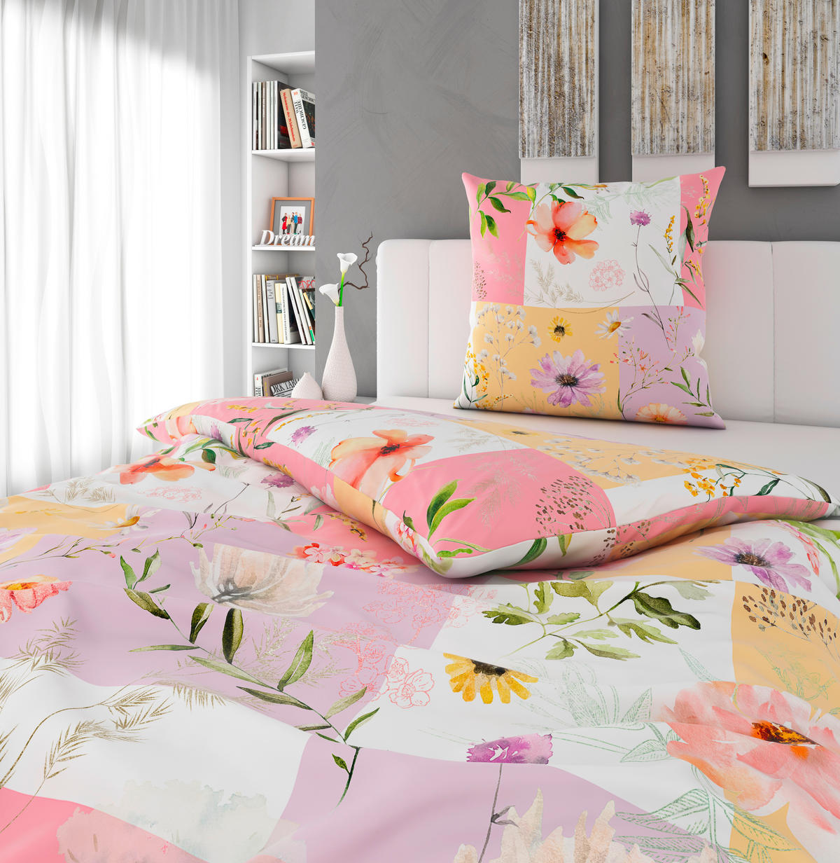 BETTWÄSCHE Satin 135/200 cm  - Multicolor, Textil (135/200cm) - Esposa