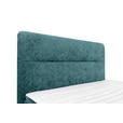 BOXSPRINGBETT 140/200 cm  in Petrol  - Petrol/Schwarz, Design, Textil/Metall (140/200cm) - Esposa