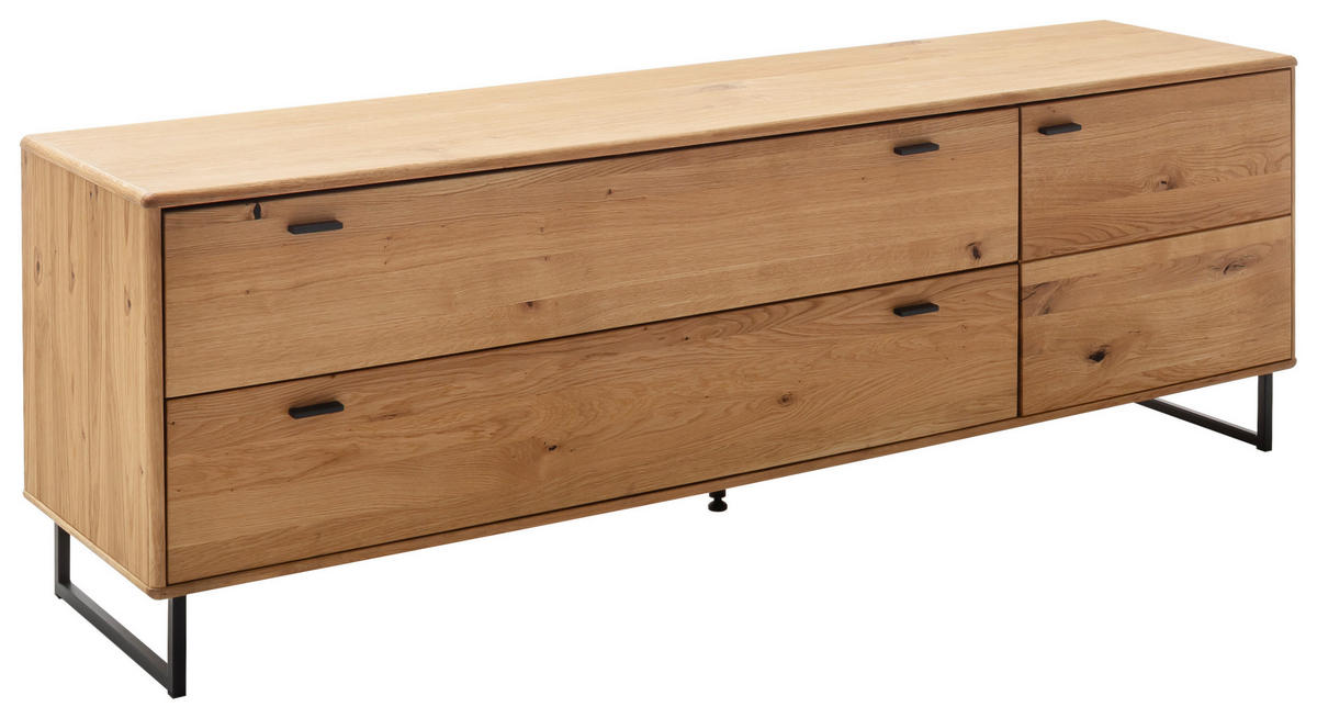 LOWBOARD  in 209/68/50 cm  - Wildeiche/Anthrazit, Design, Holz/Holzwerkstoff (209/68/50cm) - MID.YOU
