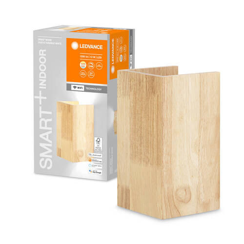 LED-WANDLEUCHTE Smart+ Orbis Wall Lamp Wood 11/11/21 cm   - Design, Holz (11/11/21cm) - Ledvance