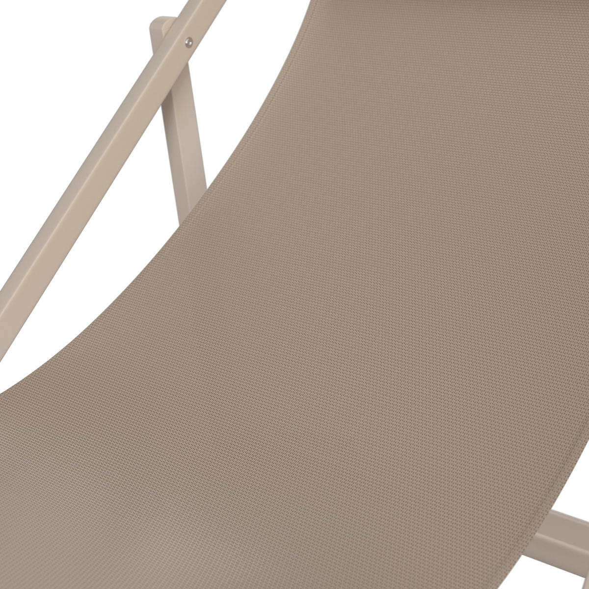 SONNENLIEGE 104/76-93/63 cm  - Creme, MODERN, Textil/Metall (104/76-93/63cm) - Ambia Garden