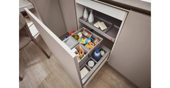 EINBAUKÜCHE   - Grau, Design, Holzwerkstoff - Xora