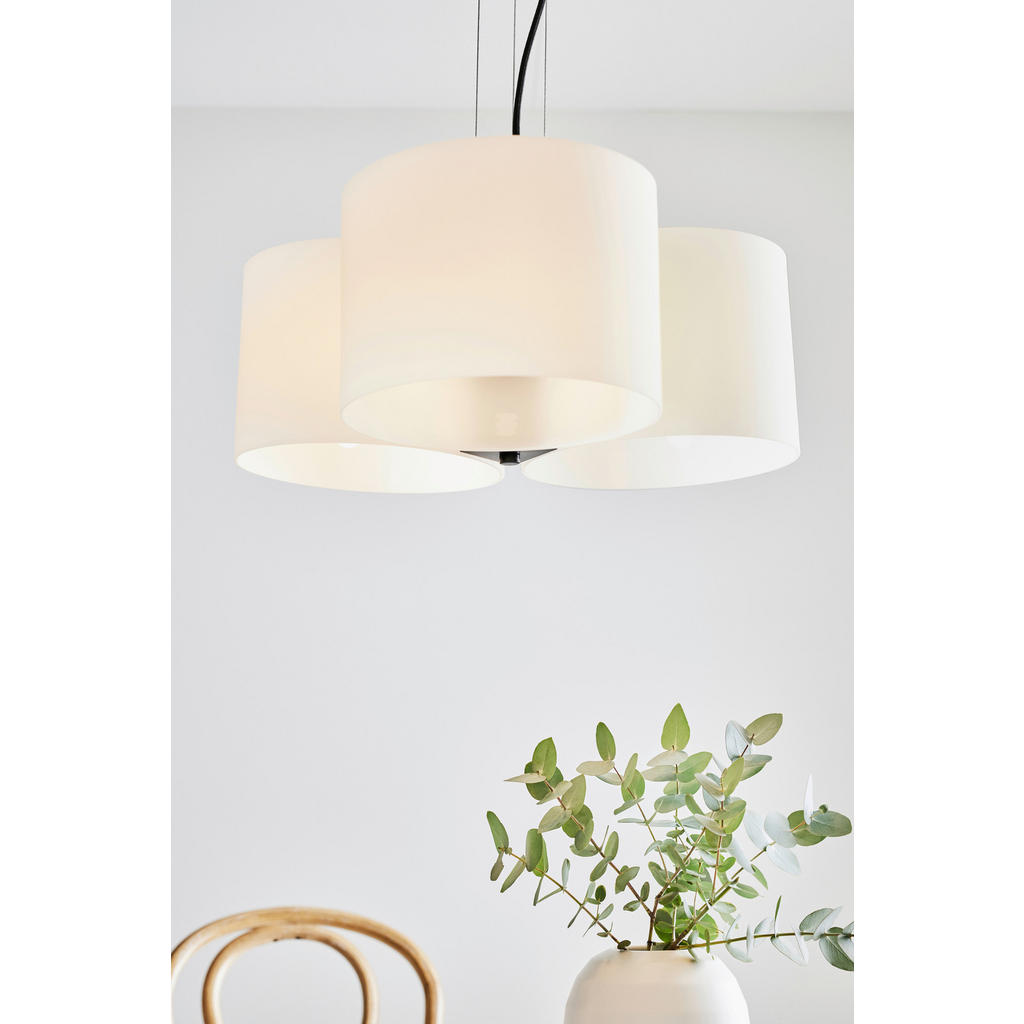 Thumbnail - Markslöjd Hängeleuchte Oturo, Weiß, Metall, Glas, zylindrisch,zylindrisch, 18 cm, höhenverstellbar, Lampen & Leuchten, I...