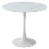ESSTISCH in Metall, Keramik 90/90/75 cm  - Weiß, MODERN, Keramik/Metall (90/90/75cm) - Boxxx