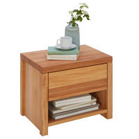 NACHTSCHRANK 50/43/38 cm Buche vollmassiv  - Natur, Holz (50/43/38cm) - Linea Natura