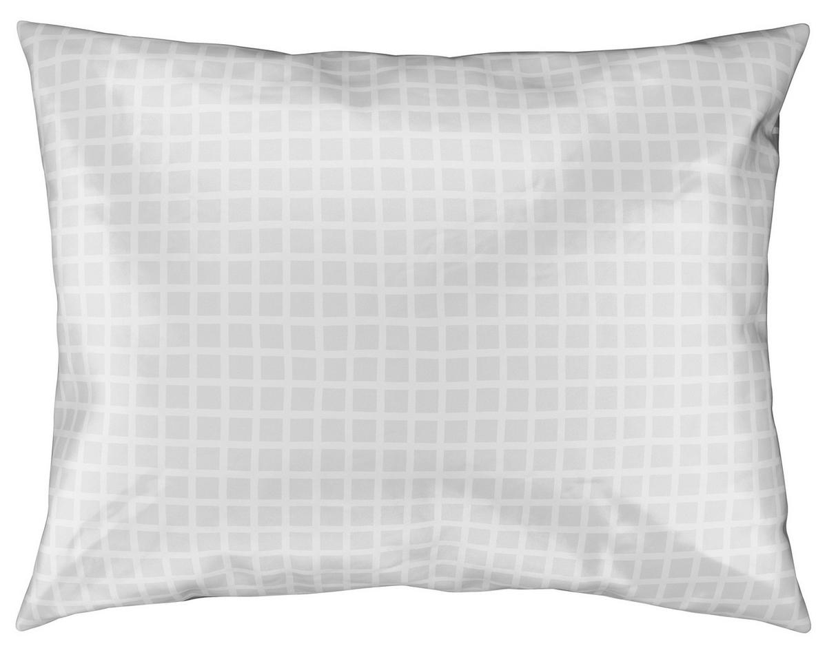 OBOJESTRANSKA POSTELJNINA 140/200 cm saten siva, bela  - siva/bela, Konvencionalno, tekstil (140/200cm) - Esposa
