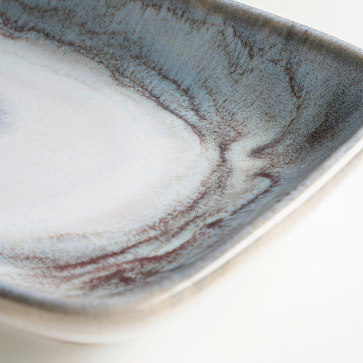 PLATTE TIEFER SEE  - Grauweiß, Basics, Keramik (28/2,5/11,5cm) - Gipfelstück