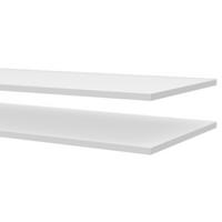 EINLEGEBODEN 95,5/1,5/40 cm Weiß  - Weiß, MODERN, Holzwerkstoff/Metall (95,5/1,5/40cm) - MID.YOU