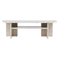 TV-BÄNK 140/42/40 cm  - beige/vit, Design, trämaterial (140/42/40cm) - Best Price
