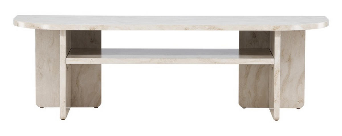 TV-BÄNK 140/42/40 cm  - beige/vit, Design, trämaterial (140/42/40cm) - Best Price
