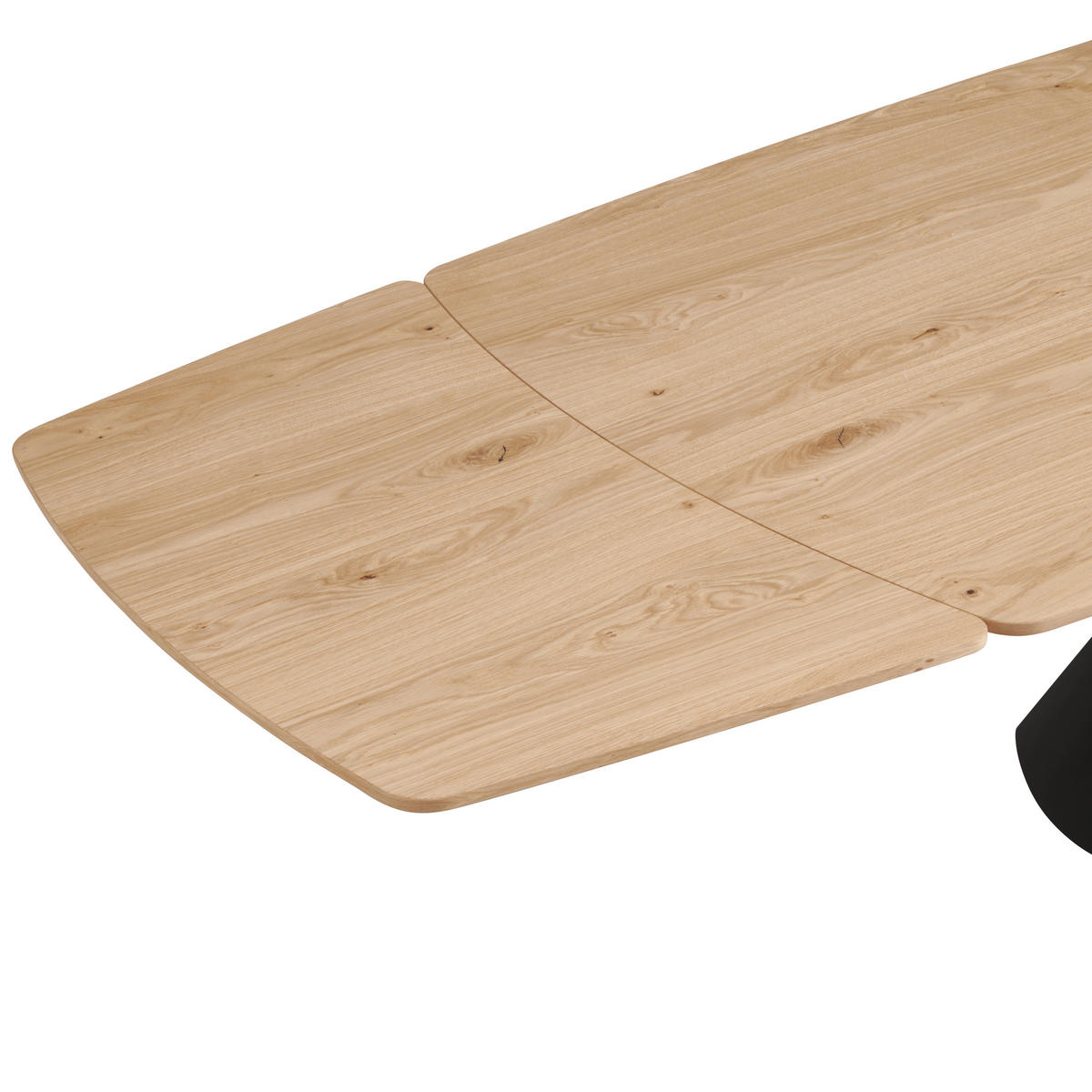 ESSTISCH 190/110/76 cm Echtholz  Holz, Metall in verschiedenen Größen erhältlich, in verschiedenen Holzarten erhältlich oval Anthrazit, Wildeiche  - Wildeiche/Anthrazit, Design, Holz/Metall (190/110/76cm) - Venjakob