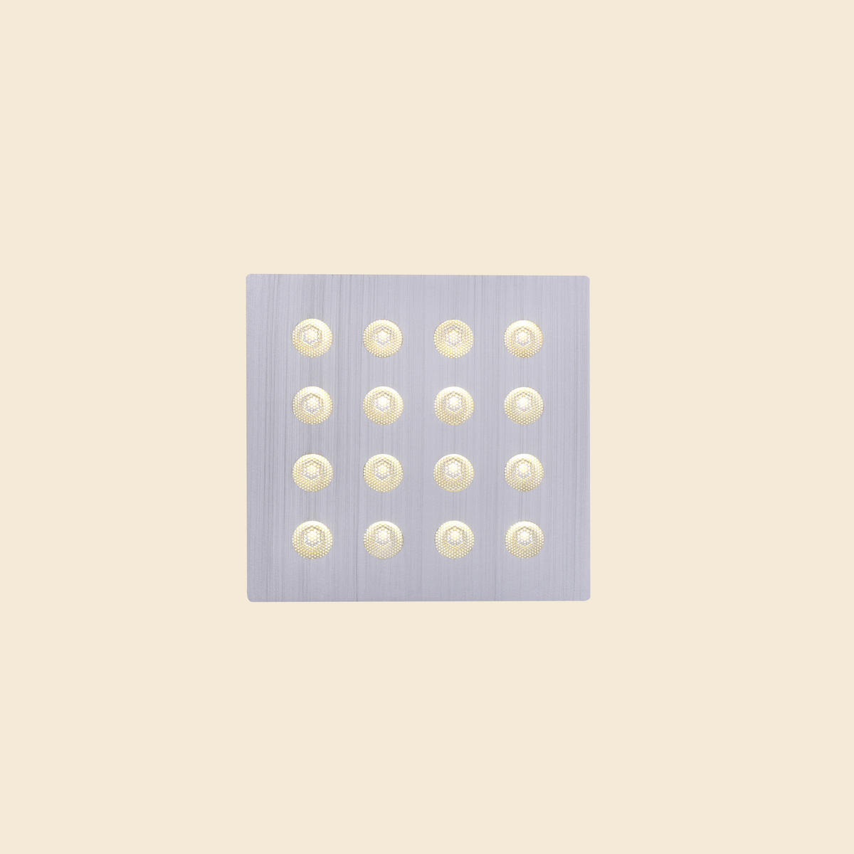 LED-DECKENLEUCHTE PURE-NEO 45/45/6,9 cm   - Alufarben, Design, Kunststoff/Metall (45/45/6,9cm)