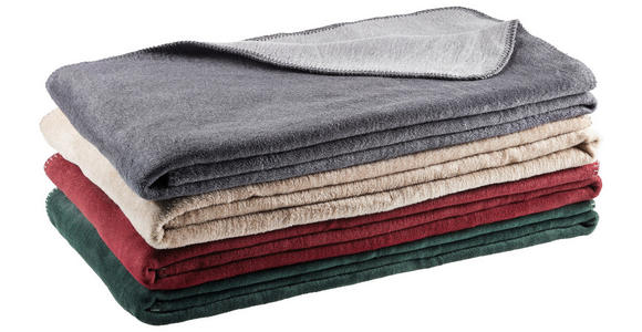 WOHNDECKE DE VELA 150/200 cm  - Rot, Basics, Textil (150/200cm) - Novel