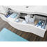BADEZIMMER Weiß - Weiß, Design (97cm) - SADENA