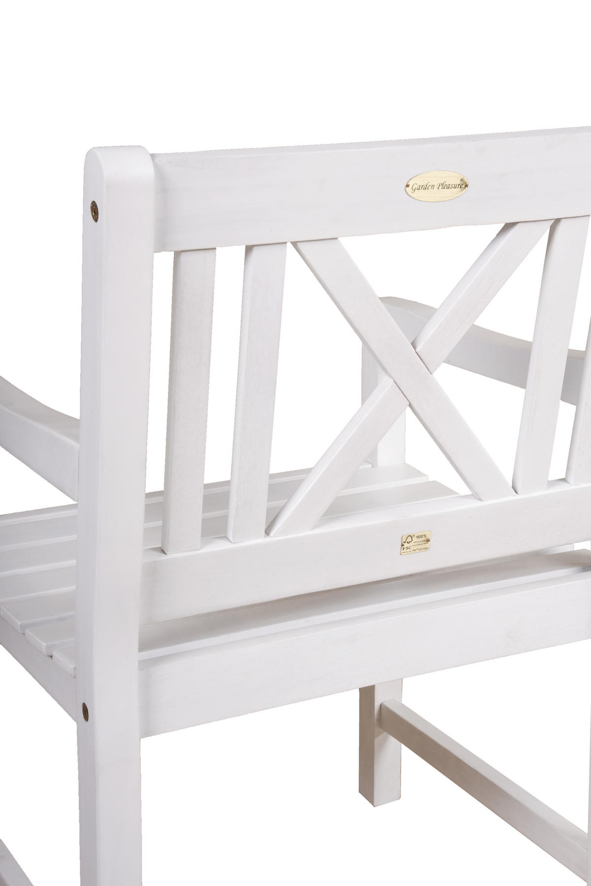 GARTENSTUHL in Holz Weiß  - Weiß, MODERN, Holz (59/89/58cm) - Gardenson