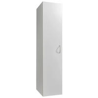 VEČNAMENSKA OMARA, bela - bela/barve aluminija, Basics, umetna masa/leseni material (30/185/40cm) - Xora