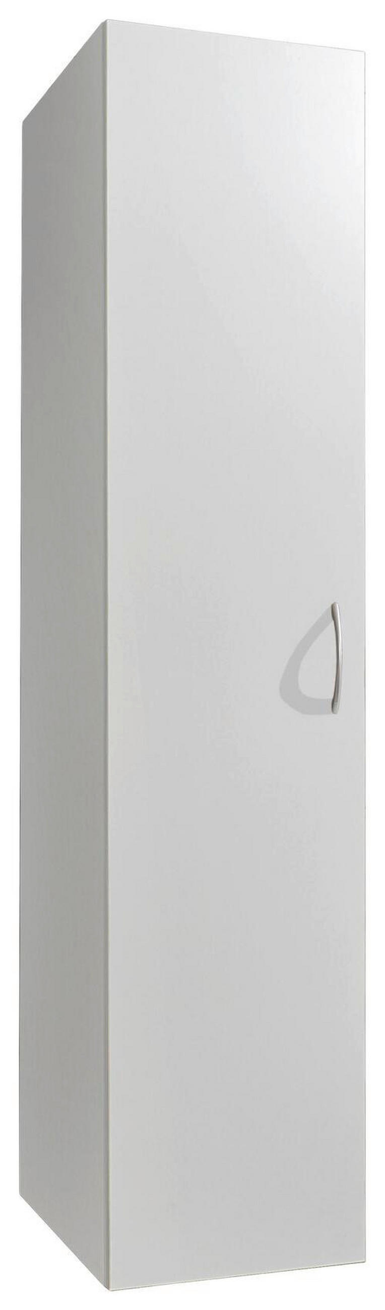 VEČNAMENSKA OMARA, bela - bela/barve aluminija, Basics, umetna masa/leseni material (30/185/40cm) - Xora