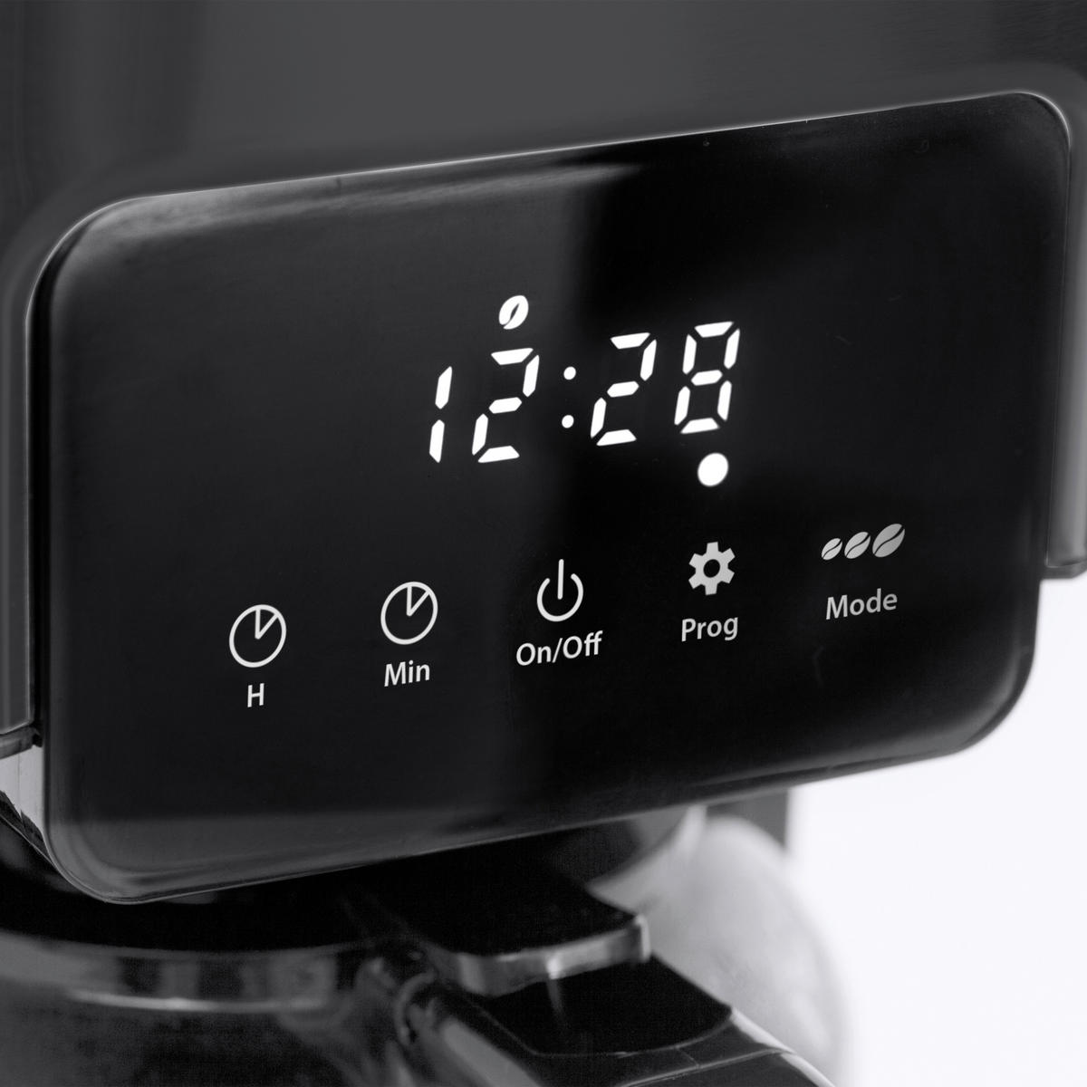 FILTERKAFFEEMASCHINE Taste & Style  - Silberfarben/Schwarz, Basics, Glas (17/32,5/24,5cm) - CASO Design