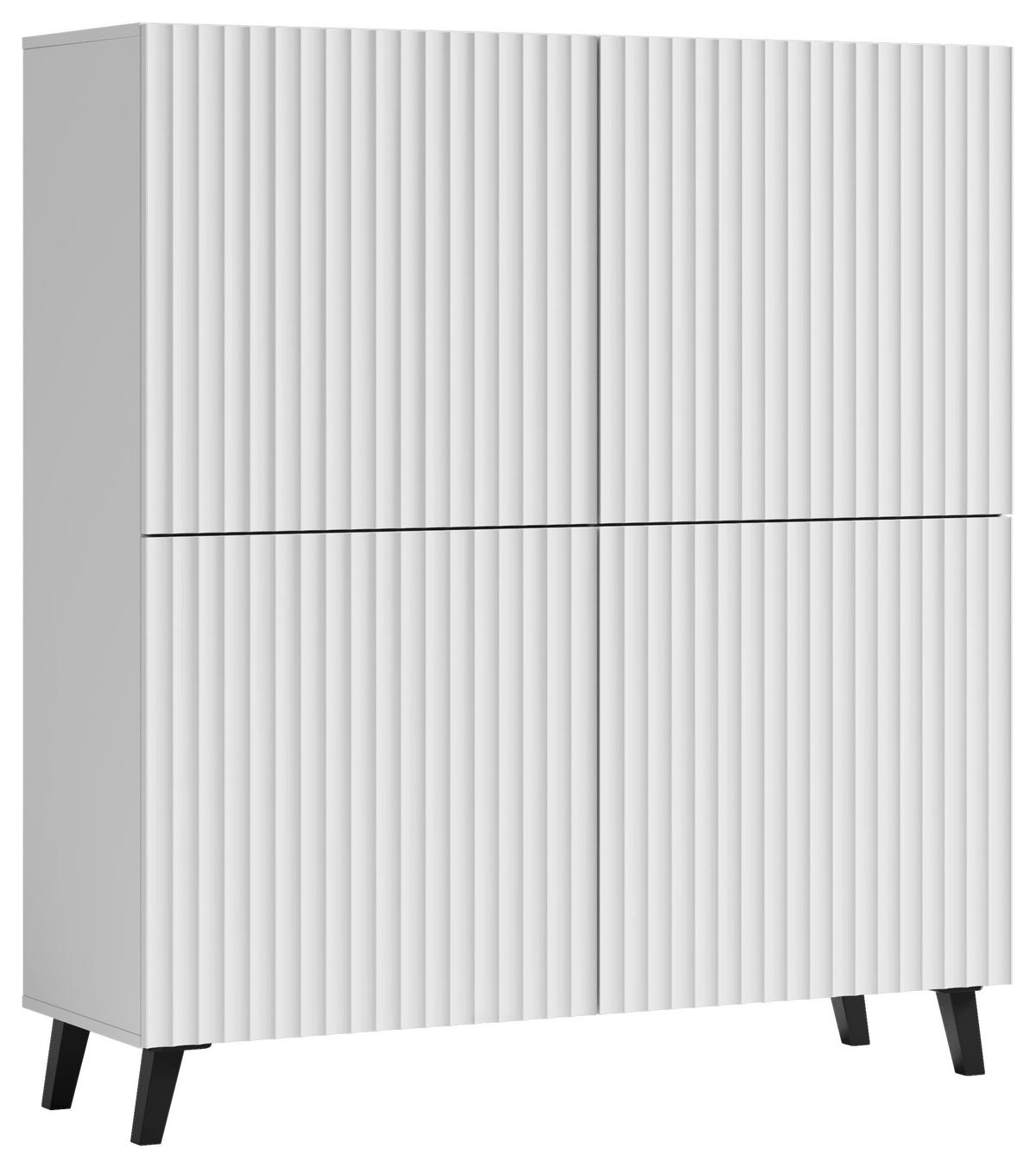 HIGHBOARD  in  - Weiss/Schwarz, Design, Holzwerkstoff/Kunststoff (120/132cm) - Livetastic