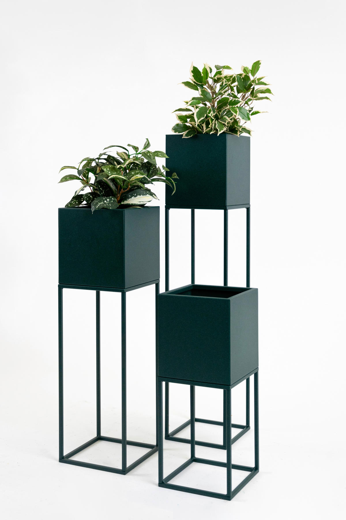 BLUMENSTÄNDER Metall  - Smaragdgrün, Basics, Metall (19/87/19cm)