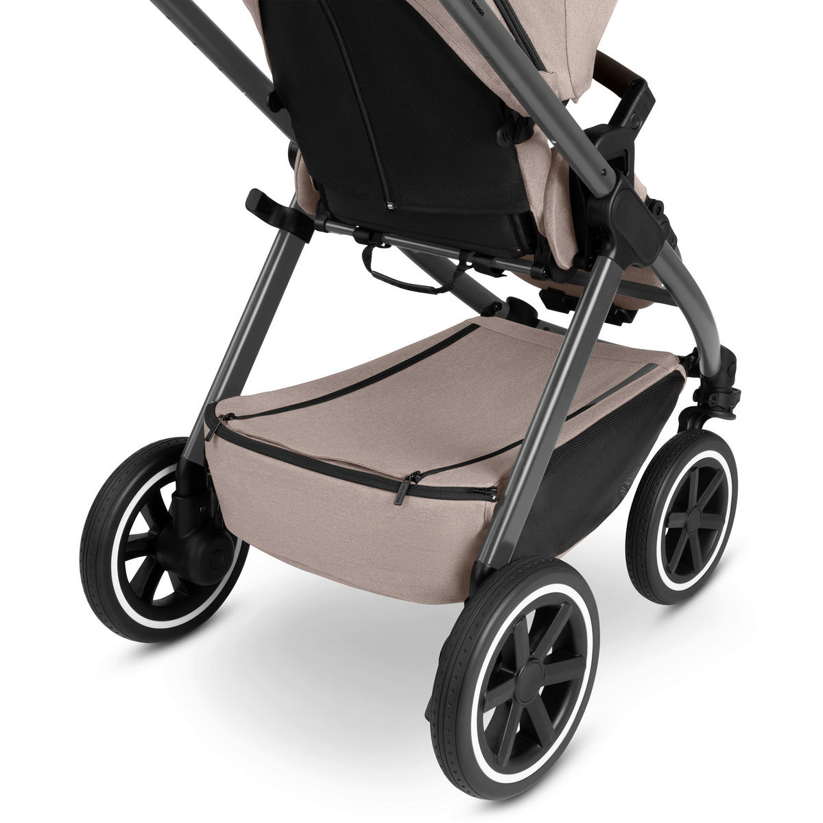 KINDERWAGEN  Samba 2  Camel  - Beige/Schwarz, Basics, Textil/Metall (60/108/88cm) - ABC Design