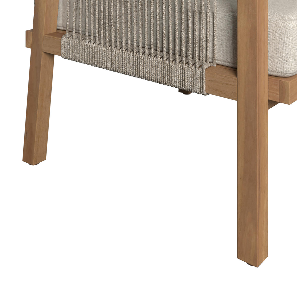 LOUNGEGARNITUR   203,5/69/79,5 cm Akazie massiv  - Beige/Akaziefarben, Natur, Holz (203,5/69/79,5cm) - Ambia Garden