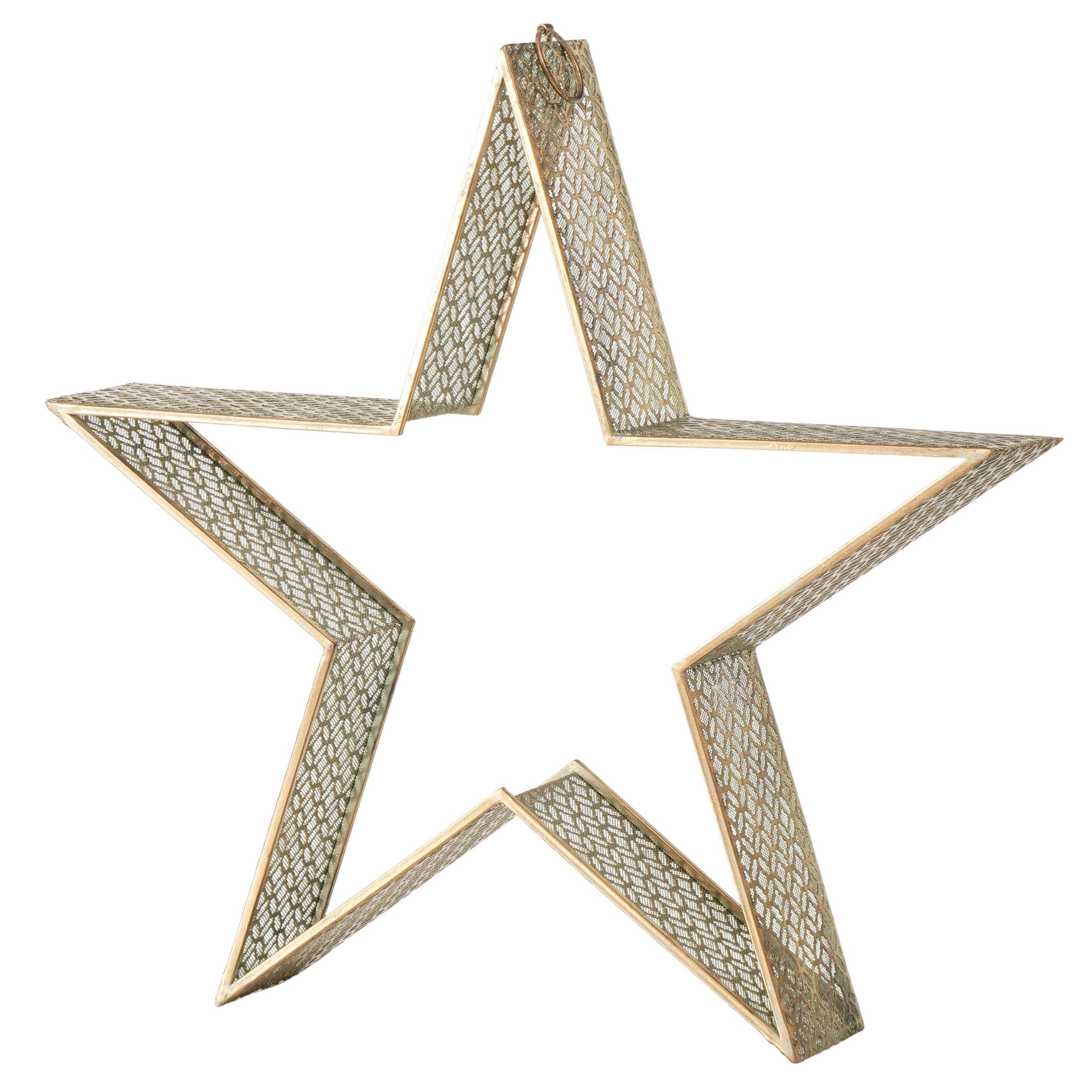 DEKOSTERN - Goldfarben, LIFESTYLE, Metall (80,5/15,5/79cm)
