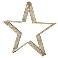 DEKOSTERN - Goldfarben, LIFESTYLE, Metall (80,5/15,5/79cm)