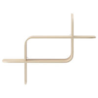 WANDREGAL 15,2/46,9/52,2 cm  - Naturfarben, Design, Holz (15,2/46,9/52,2cm) - Umbra