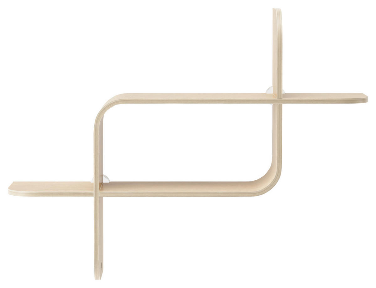 WANDREGAL 15,2/46,9/52,2 cm  - Naturfarben, Design, Holz (15,2/46,9/52,2cm) - Umbra