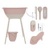 BABYBADESET Blush Pink 8-teilig  - Altrosa, Basics, Kunststoff (79,5/40/46cm) - Luma